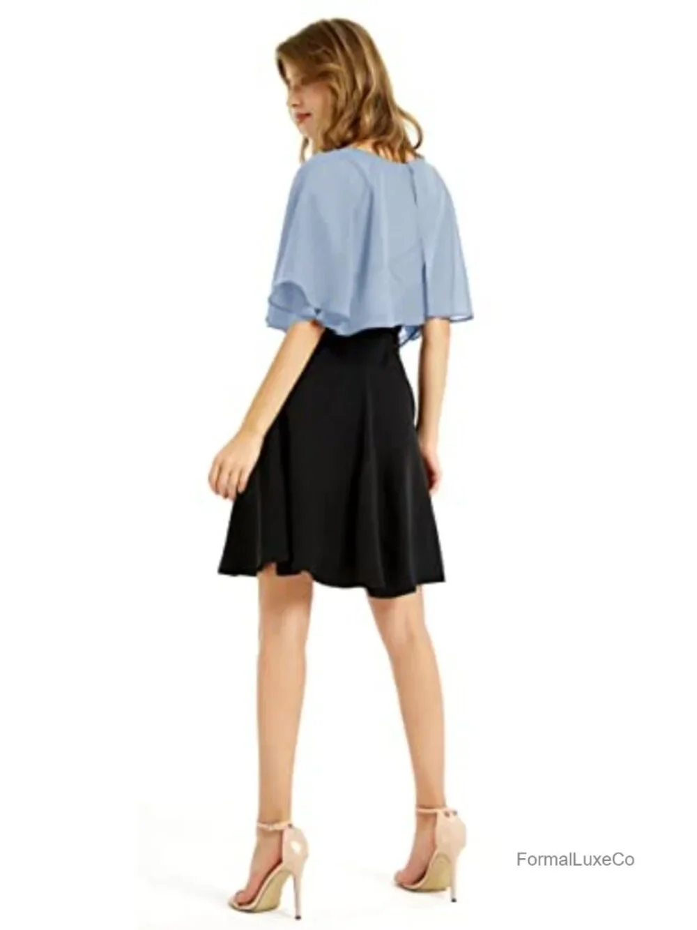 Soft Chiffon Shawl Wrap for Wedding Evening Dress Cape Bolero